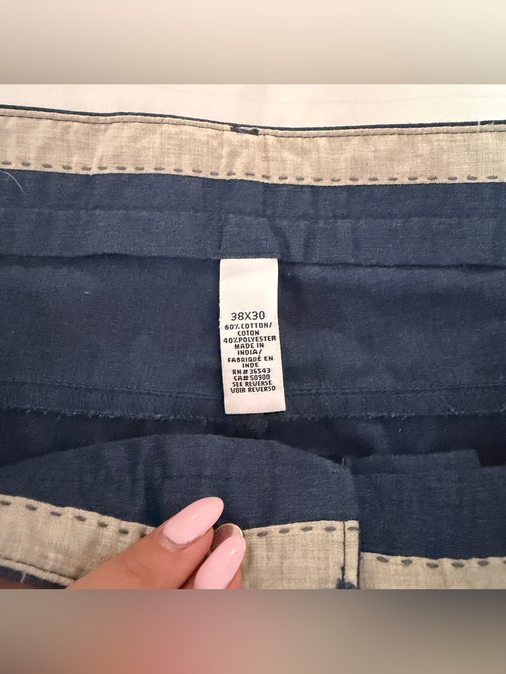 Calvin Klein Men's Navy Blue Casual Pants - Picture 3 of 3